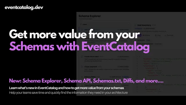 EventCatalog 2.64.0 - Schemas!