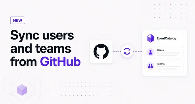 Sync users and teams from GitHub into EventCatalog
