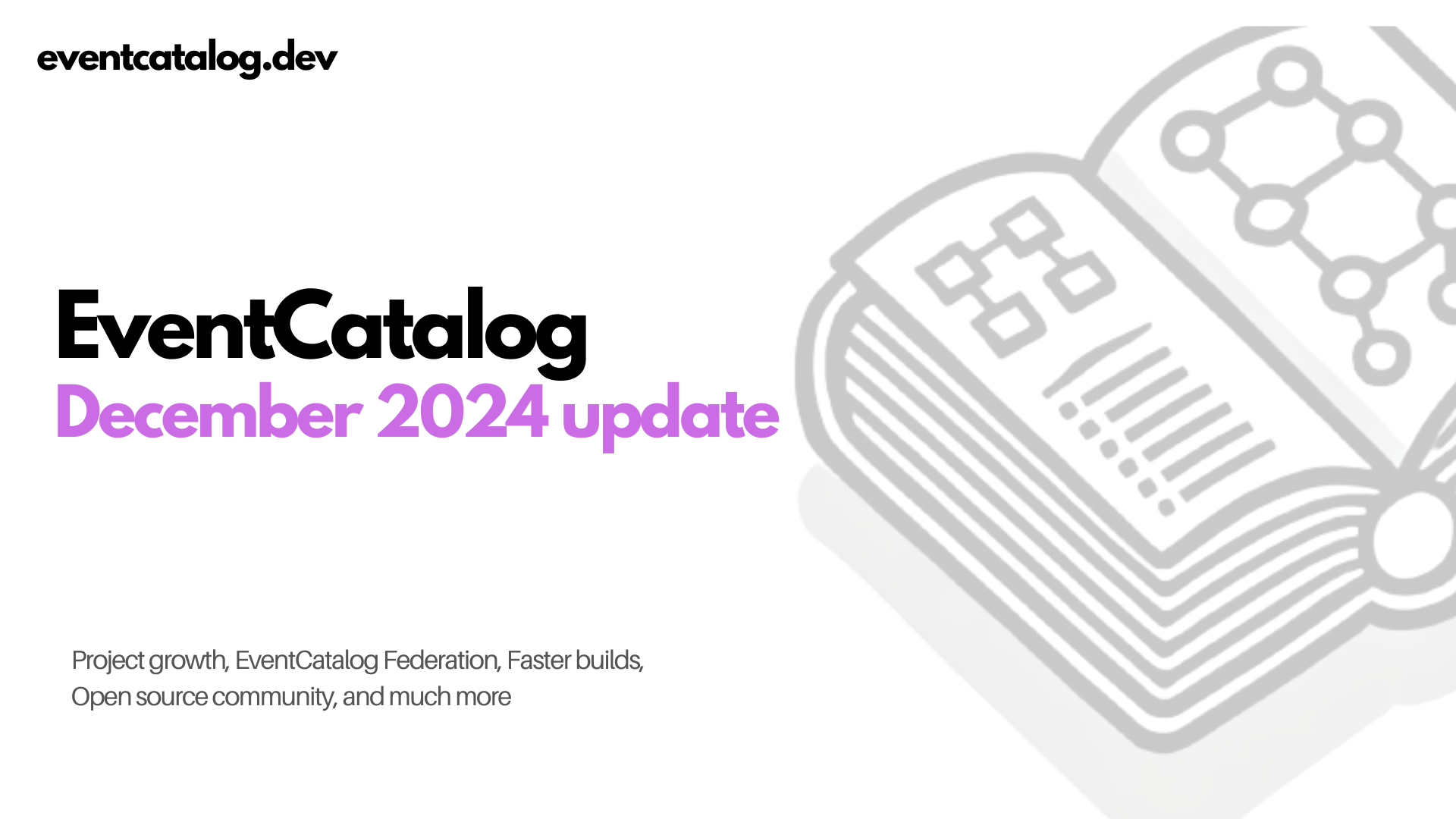 EventCatalog December 2024 update