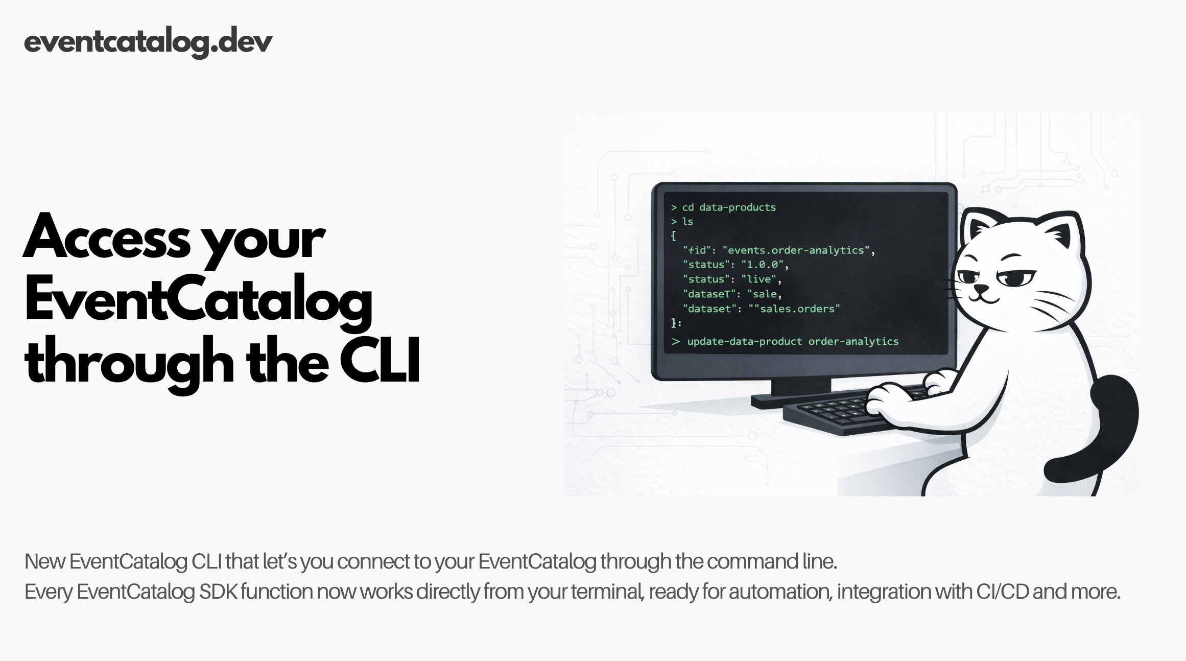 Access your EventCatalog from the command line