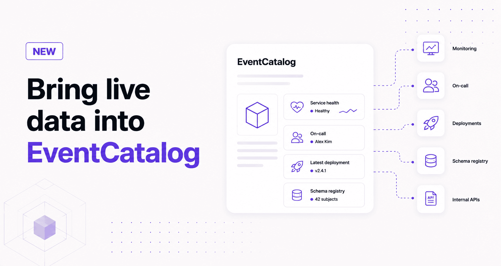 Bring live data into EventCatalog