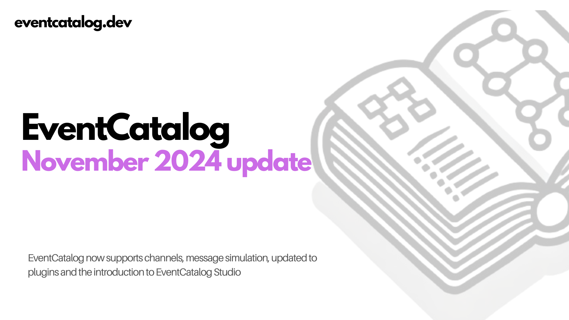EventCatalog November 2024 update