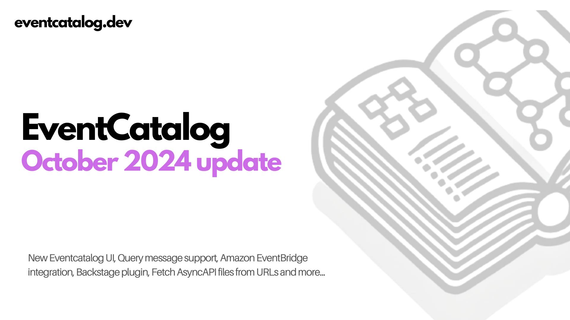 EventCatalog October 2024 update