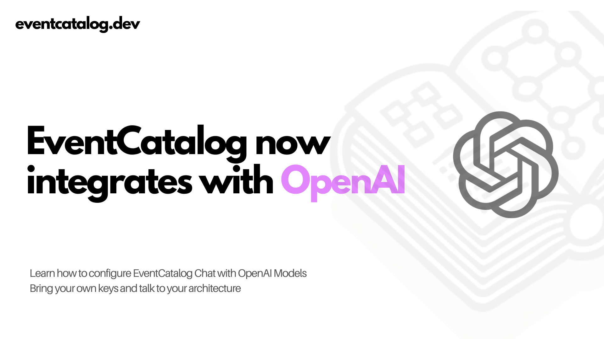 EventCatalog now integrates with OpenAI
