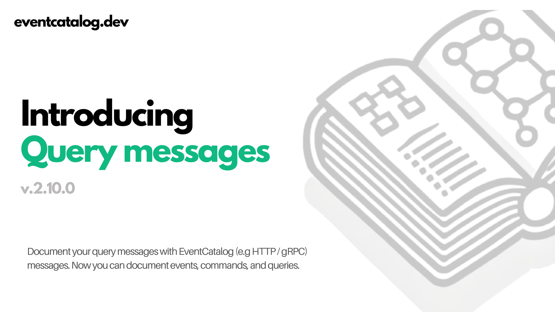 Introducing query messages for EventCatalog