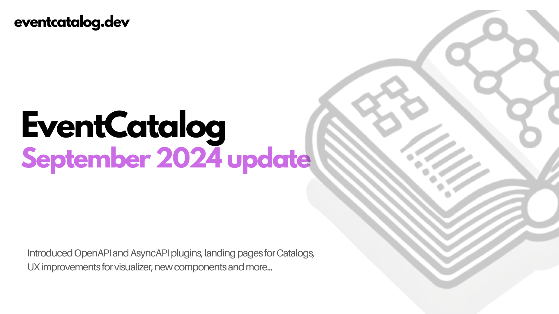 EventCatalog September 2024 update